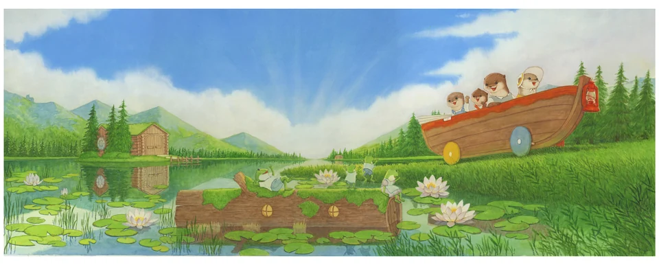 カワウソのかぞくうみへ（仮題） · 作品 · 2