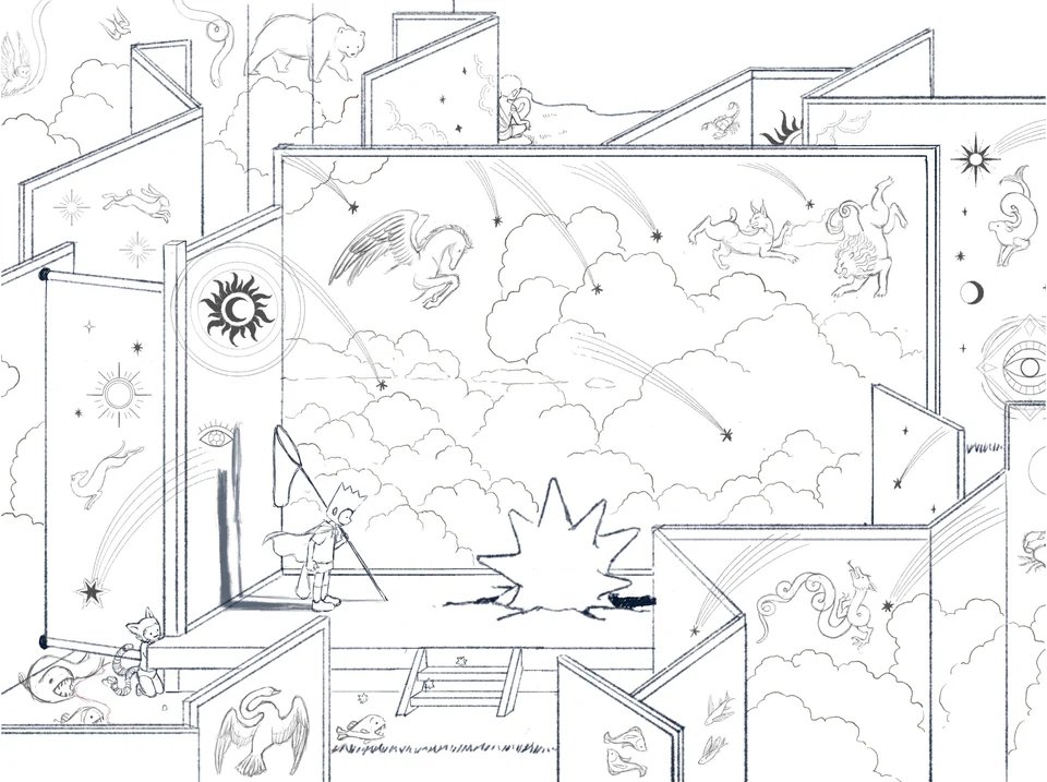 Id · Ego · Superego · sketch and creative process · 6