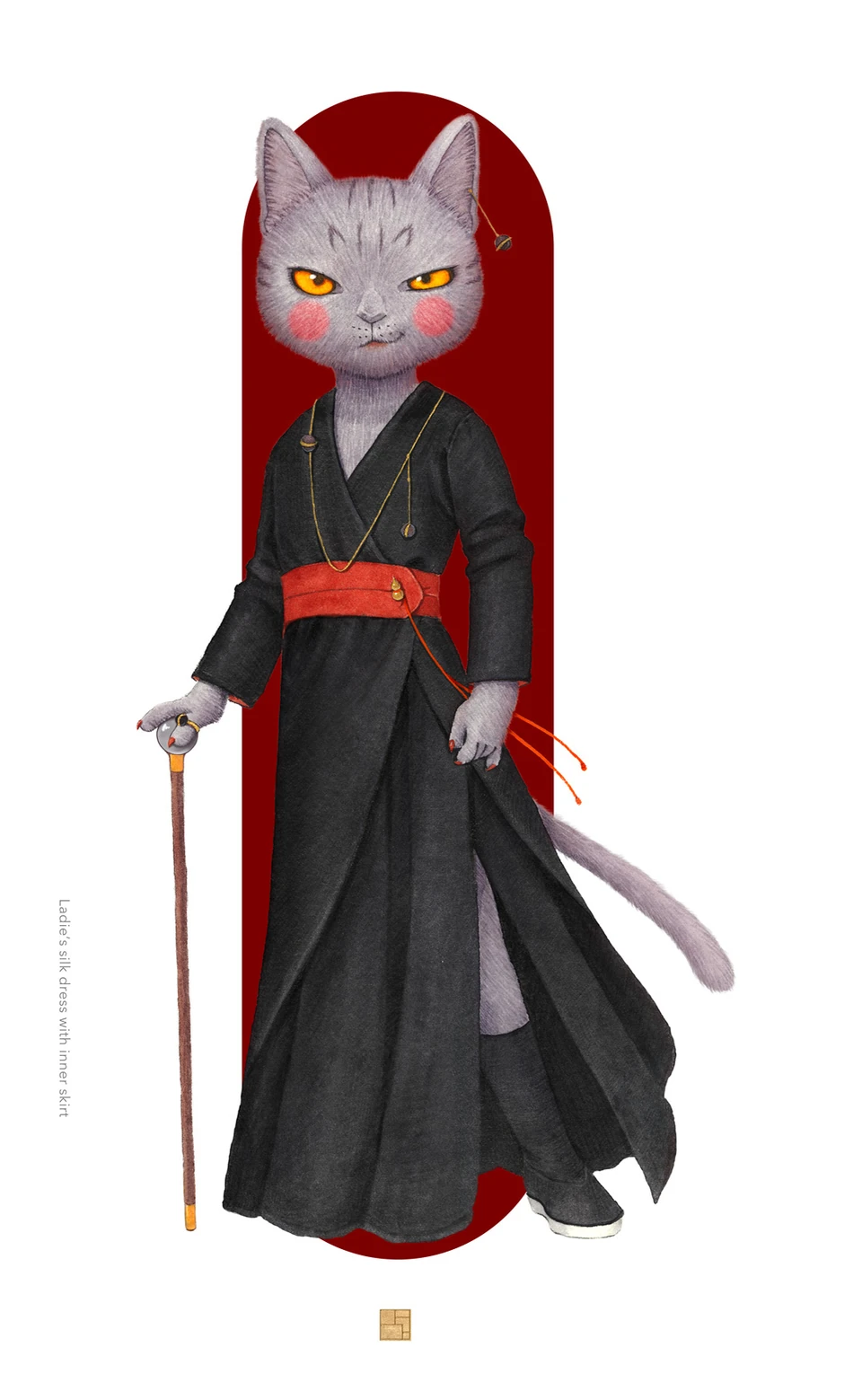 上下“赤黑焰”系列猫角色，第 3 个视角