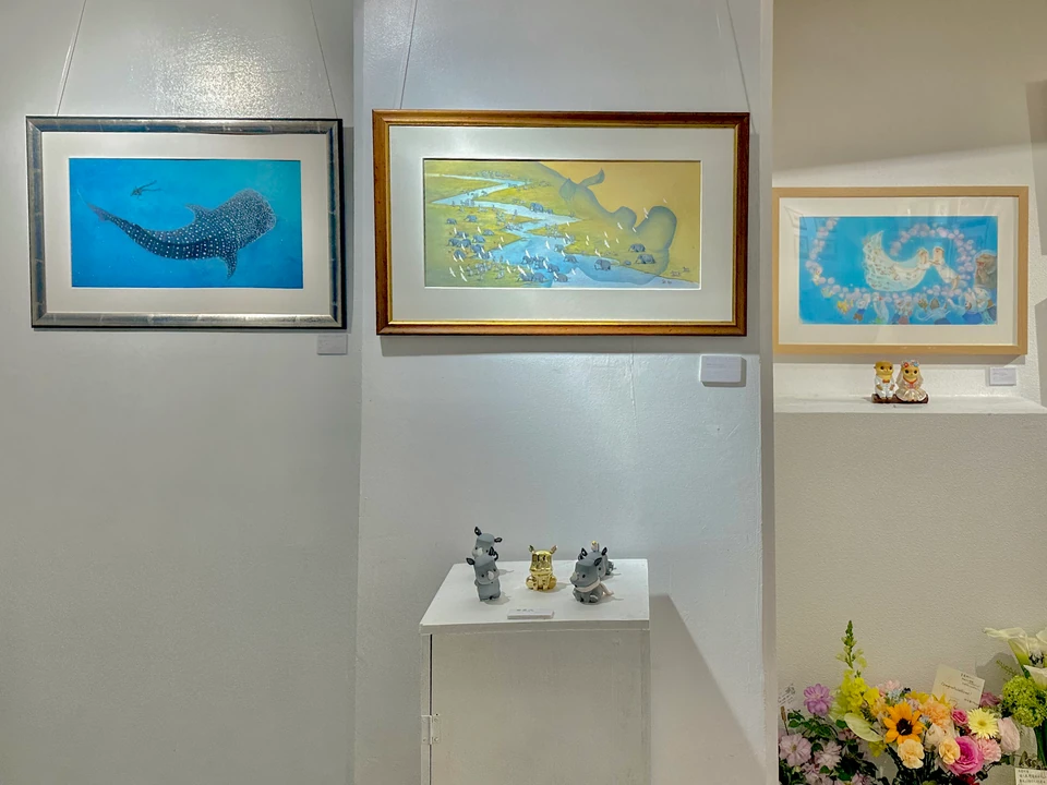独处与共处的哲思个展:鲸鲨、苏丹与水獭婚礼原画
